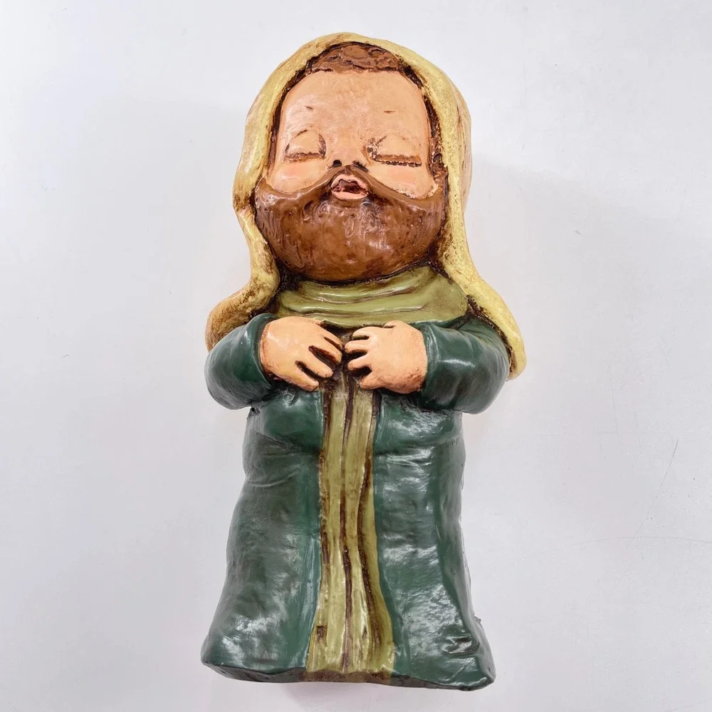 Carol Rardon Christmas Nativity Joseph Figure 1978 Religious Decor Hand Painted